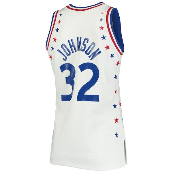 Magic Johnson Los Angeles Lakers 1983 NBA All-Star Game Hardwood Classics Authentic Jersey - White - Image 3