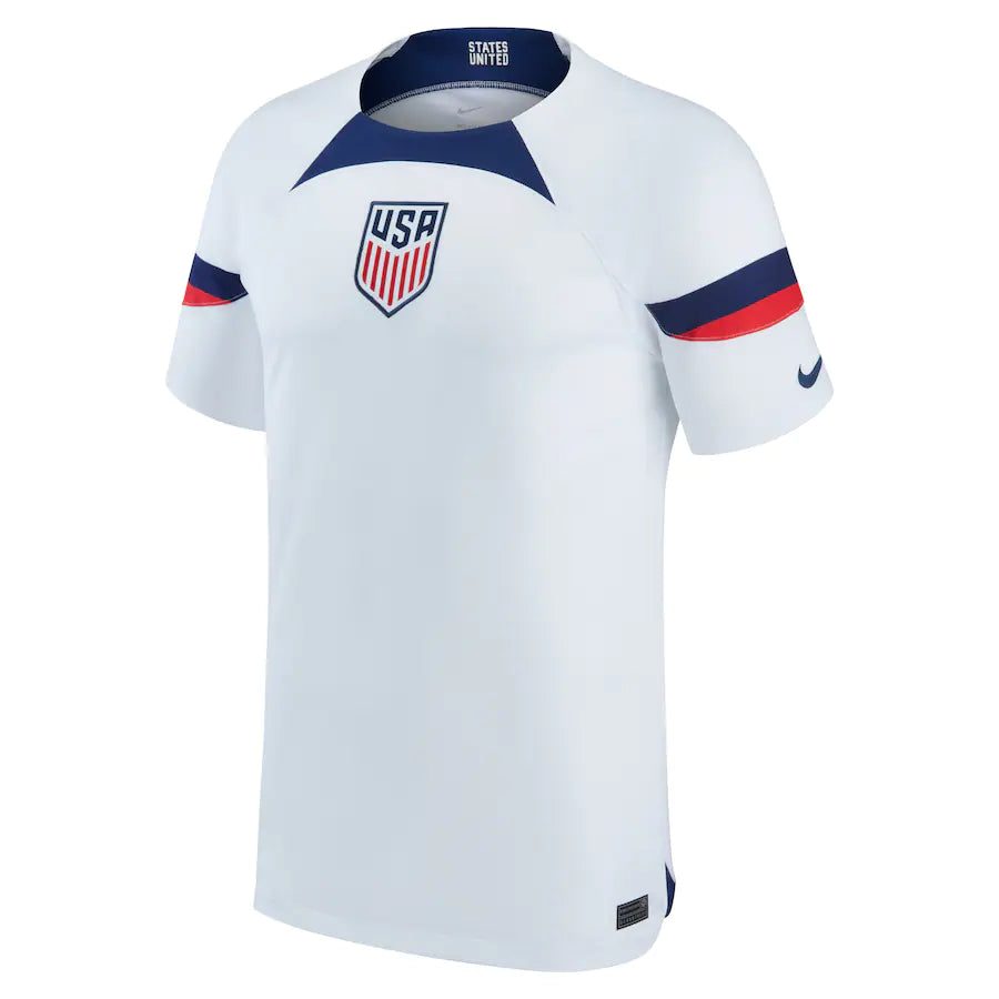 Custom USMNT Nike 2022/23 Home Authentic Jersey - White - Image 2