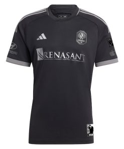 Alternative view of Jacob Shaffelburg Nashville SC adidas 2024 Man In Black Kit Authentic Player Jersey - Black