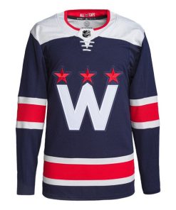 Alternative view of Washington Capitals adidas Alternate Authentic Jersey - Navy
