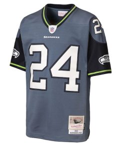 Alternative view of Marshawn Lynch Seattle Seahawks Legacy Jersey - Blue