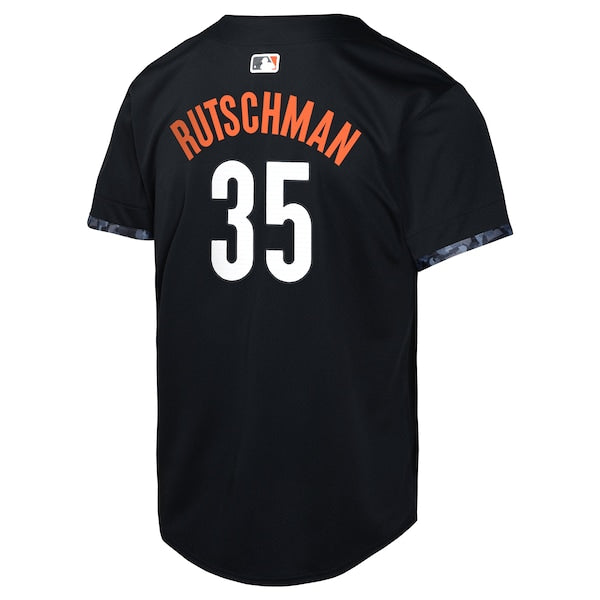 Adley Rutschman Baltimore Orioles Nike Youth City Connect Limited Player Jersey - Black - Image 3