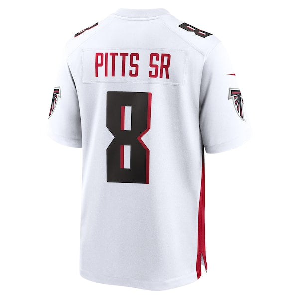 Kyle Pitts Sr. Atlanta Falcons Nike White Game Jersey - White - Image 5