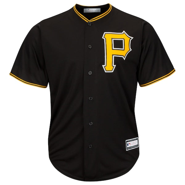 Pittsburgh Pirates Big & Tall Replica Team Jersey - Black - Image 2