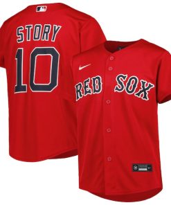 Trevor Story Boston Red Sox Nike Youth Alternate Replica Player Jersey - Red/White