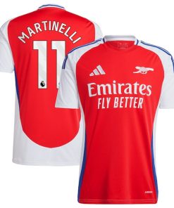 Gabriel Martinelli Arsenal adidas 2024/25 Home Replica Player Jersey?¨C Red