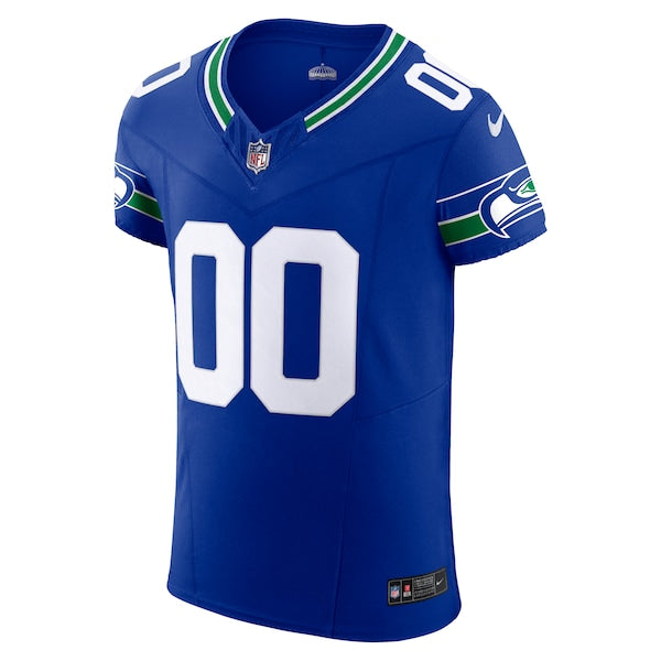 Seattle Seahawks Nike Alternate Vapor F.U.S.E. Elite Custom Jersey - Men's Royal - Image 3