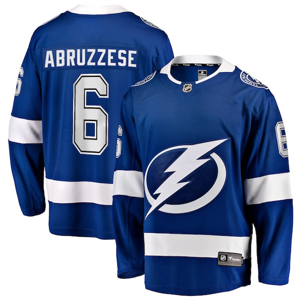 Nick Abruzzese Tampa Bay Lightning Home Breakaway Jersey - Blue