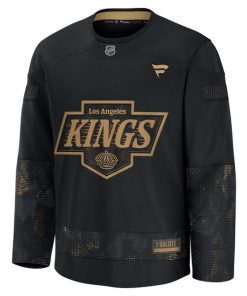Alternative view of Los Angeles Kings  2024 Military Appreciation Practice Jersey - Black