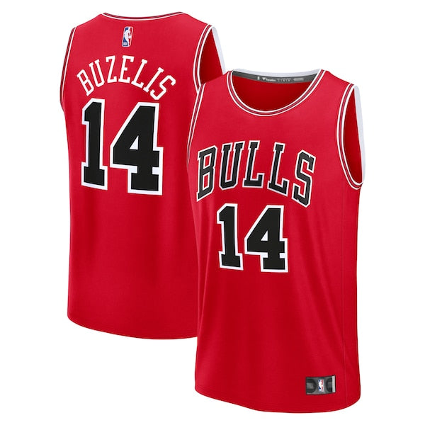 Matas Buzelis Chicago Bulls Youth Fast Break Replica Player Jersey - Icon Edition - Red