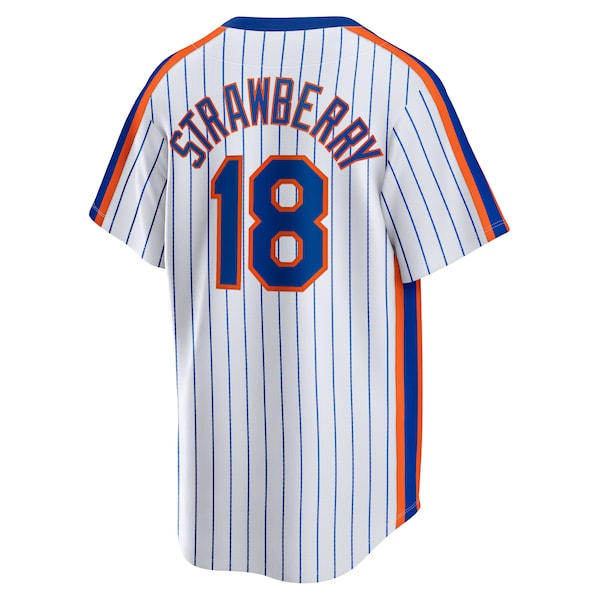 Darryl Strawberry New York Mets Nike Home Cooperstown Collection Player Jersey - White - Image 2