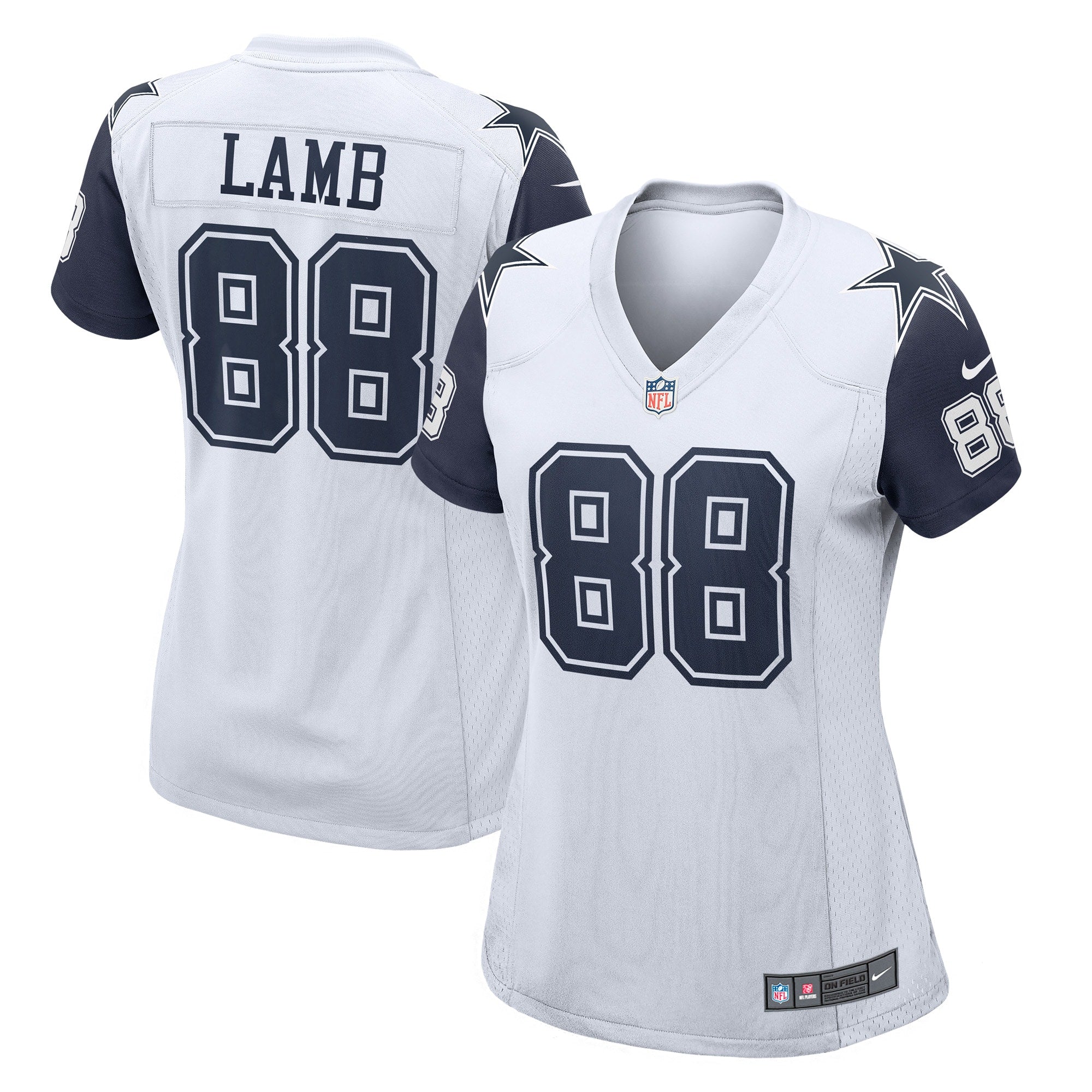 CeeDee Lamb Dallas Cowboys Nike Women's Game Jersey - Navy/White - Image 6