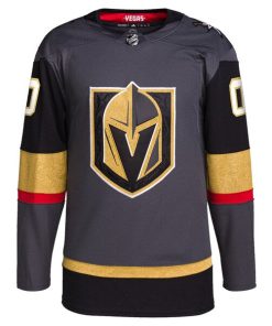 Alternative view of Vegas Golden Knights adidas  Alternate  Primegreen Authentic Custom Jersey - Gray