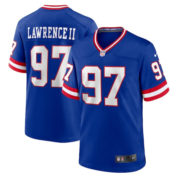 Dexter Lawrence II New York Giants Nike Classic Game Player Jersey - Royal - Image 3