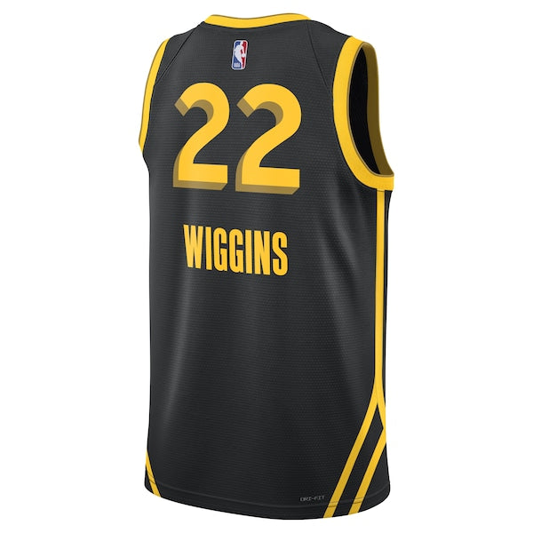 Andrew Wiggins Golden State Warriors Nike Unisex 2023/24 Swingman Jersey - Black - City Edition - Image 3
