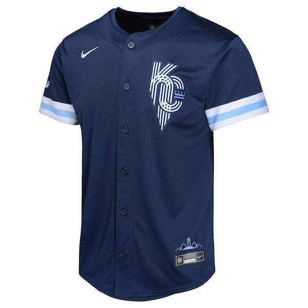 Kansas City Royals Nike Youth City Connect Custom Limited Jersey - Navy - Image 2
