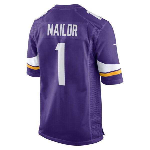 Jalen Nailor Minnesota Vikings Nike Team Game Jersey - Purple - Image 3
