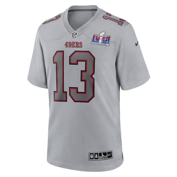 Brock Purdy San Francisco 49ers Nike Super Bowl LVIII Atmosphere Fashion Game Jersey - Gray - Image 3