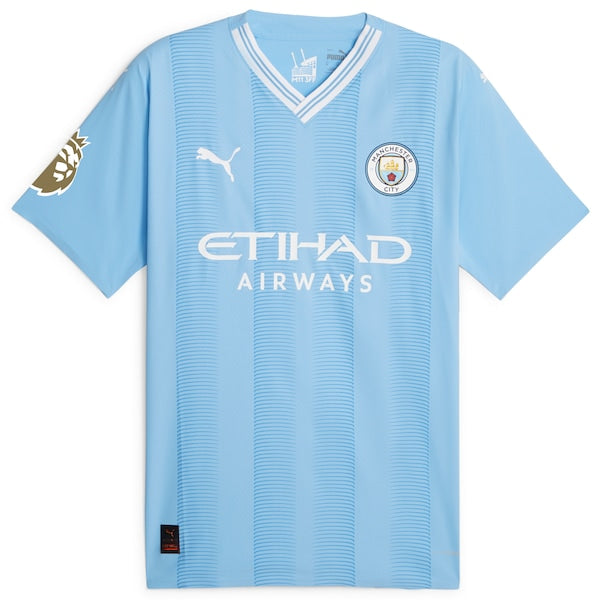 Kevin De Bruyne Manchester City Puma 2023/24 Authentic Player Jersey - Sky Blue - Image 2
