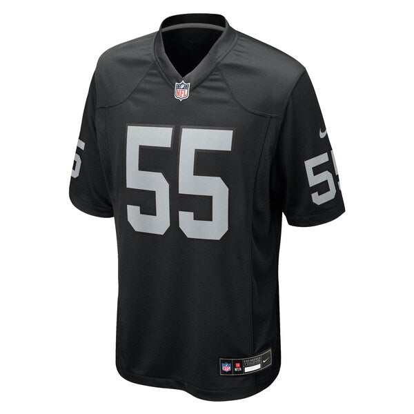 Cody Lindenberg Las Vegas Raiders Nike Team Game Jersey - Black - Image 2