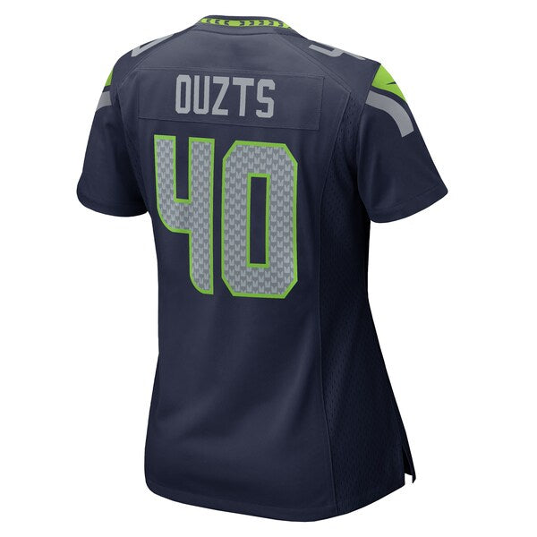 Robbie Ouzts Seattle Seahawks Nike Women's Team Game Jersey - College Navy - Image 3