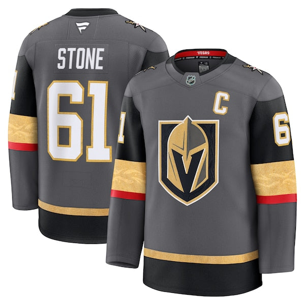Mark Stone Vegas Golden Knights Alternate Premium Jersey - Gray/White/Gold