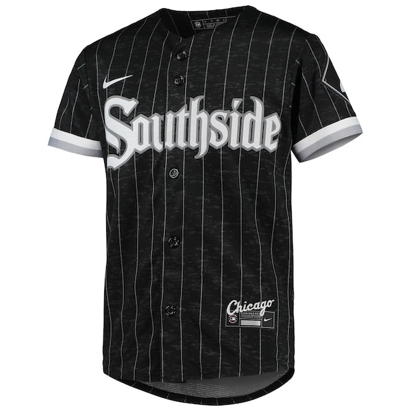 Luis Robert Chicago White Sox Nike Youth City Connect Replica Player Jersey - Black/Anthracite - Image 2