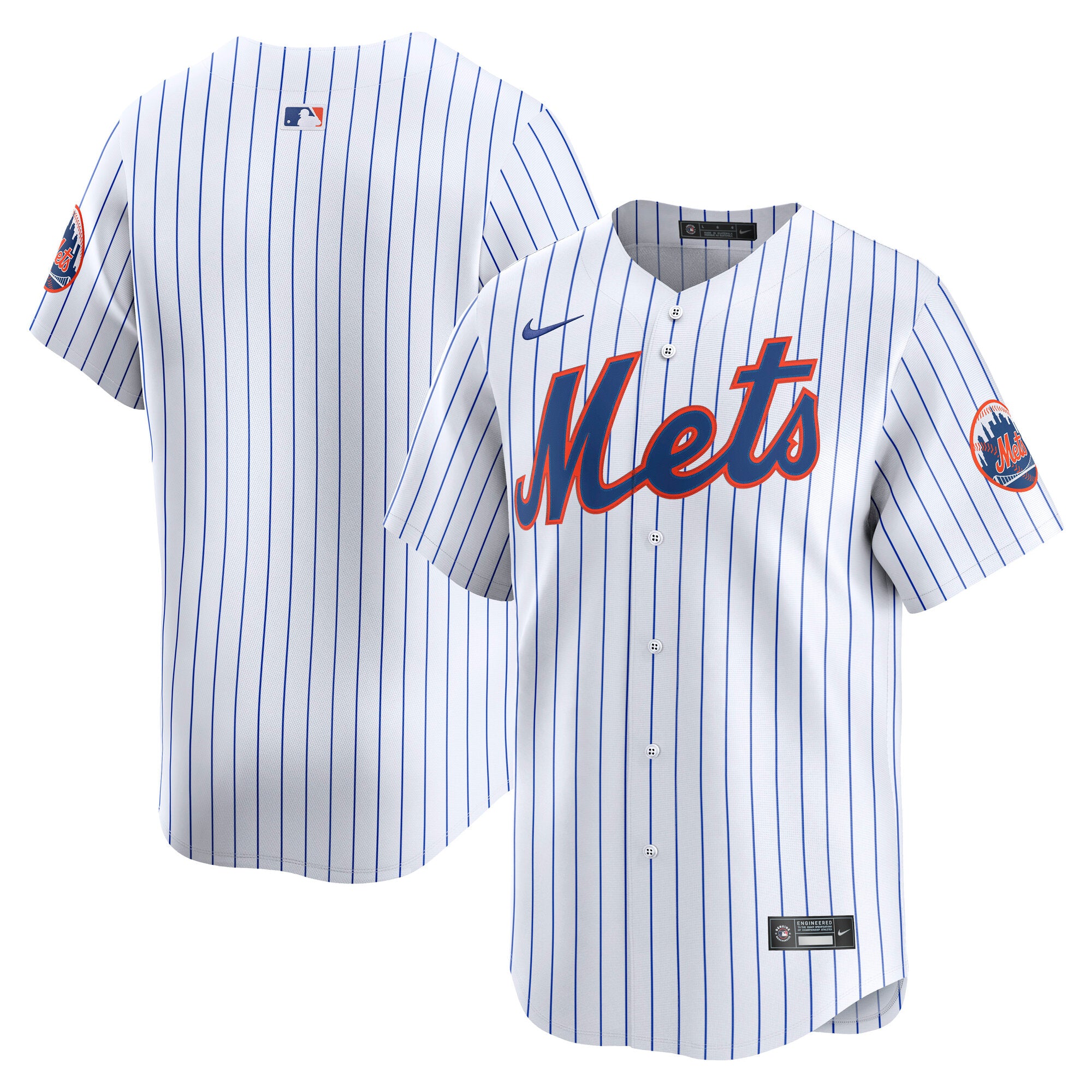 New York Mets Nike Away Limited Jersey - Gray/White - Image 5