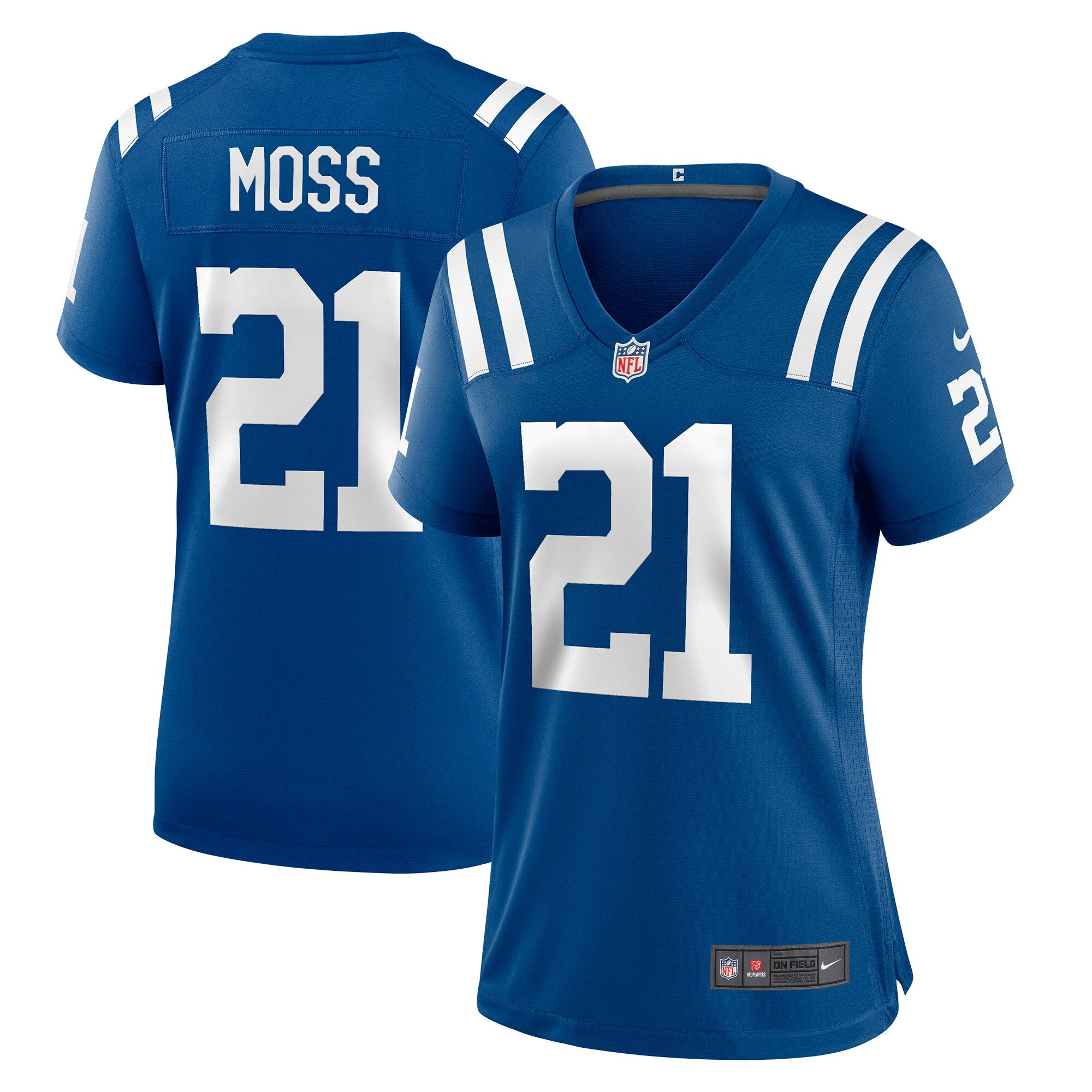 Zack Moss Indianapolis Colts Nike Women's Indiana Nights Alternate Game Jersey - Royal/Royal - Image 5