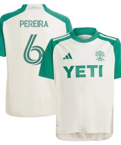 Daniel Pereira Austin FC adidas Youth 2024 The Armadillo Kit Replica Player Jersey?¨C Tan
