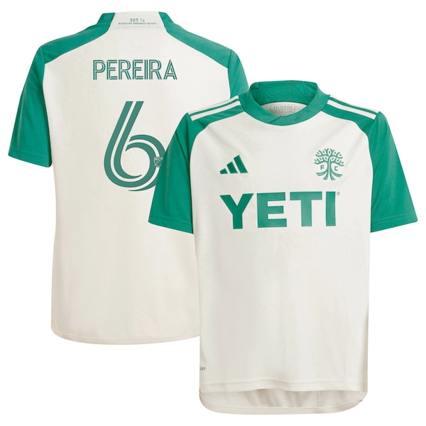 Daniel Pereira Austin FC adidas Youth 2024 The Armadillo Kit Replica Player Jersey?ยจC Tan