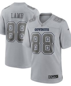 CeeDee Lamb Dallas Cowboys Nike Atmosphere Fashion Game Jersey - Gray
