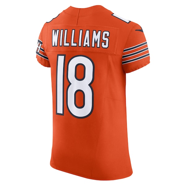 Caleb Williams Chicago Bears Nike Alternate Vapor F.U.S.E. Elite Jersey - Orange/Navy - Image 4