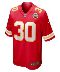 Alternative view of Darius Rush Kansas City Chiefs Nike Team Game Jersey -  Red