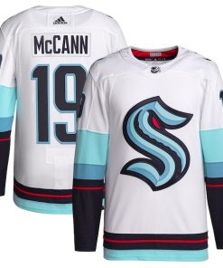 Alternative view of Jared McCann Seattle Kraken adidas Away Authentic Primegreen Player Jersey - White/Navy