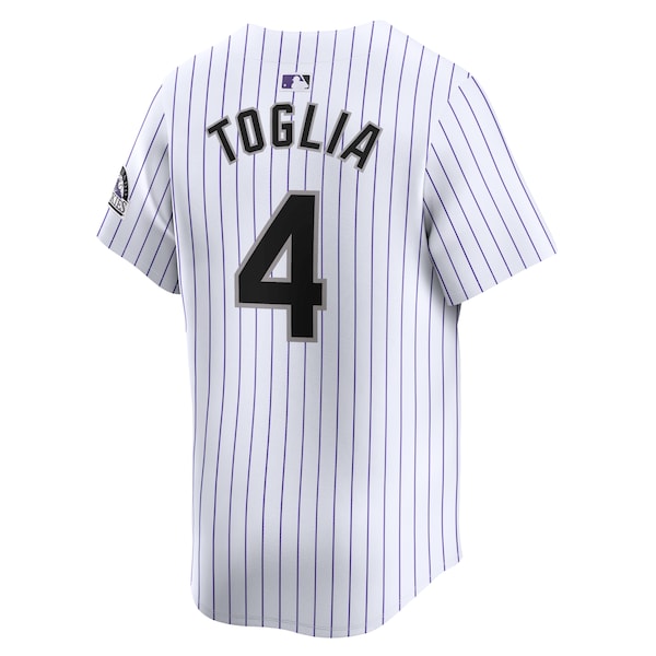 Michael Toglia Colorado Rockies Nike Home Limited Player Jersey - White - Image 3