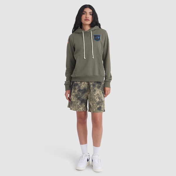 Carolina Panthers Nike Women's 2025 Salute to Service Sideline Standard Issue Dri-FIT Hoodie - Olive - Image 3