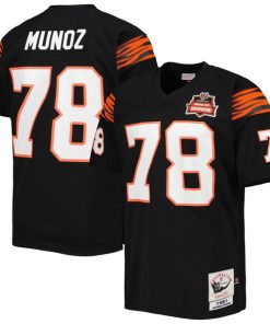 Anthony Mu?oz Cincinnati Bengals  Authentic Throwback Retired Player Jersey - Black