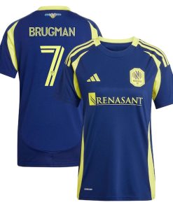 Gast¨®n Brugman Nashville SC adidas Women's 2025 The Heart of Nashville Kit Replica Player Jersey - Navy