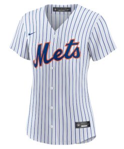 Alternative view of New York Mets Nike Women's Home Replica Team Jersey - White