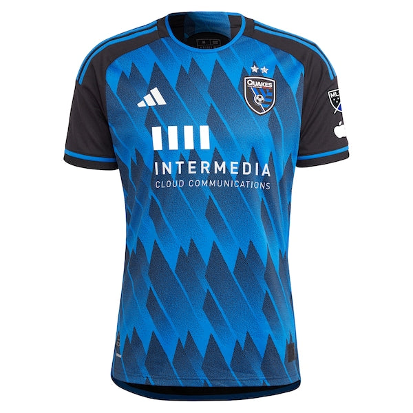 Cade Cowell San Jose Earthquakes adidas 2023 Active Fault Jersey Authentic Jersey - Blue - Image 2