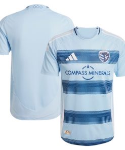 Alternative view of Sporting Kansas City adidas 2025 One KC Authentic Jersey - Light Blue