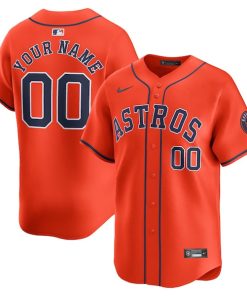 Houston Astros Nike  Alternate Limited Custom Jersey?¨C Orange