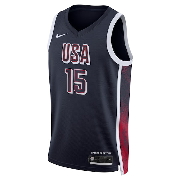 Devin Booker Men's USA Basketball Nike Unisex 2024 Swingman Player Jersey - Navy - Image 2