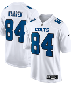 Tyler Warren Indianapolis Colts Nike Fashion Game Jersey - Tundra White/Black