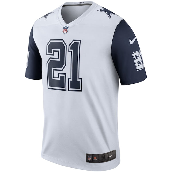 Ezekiel Elliott Dallas Cowboys Nike Color Rush Legend Player Jersey - White - Image 2