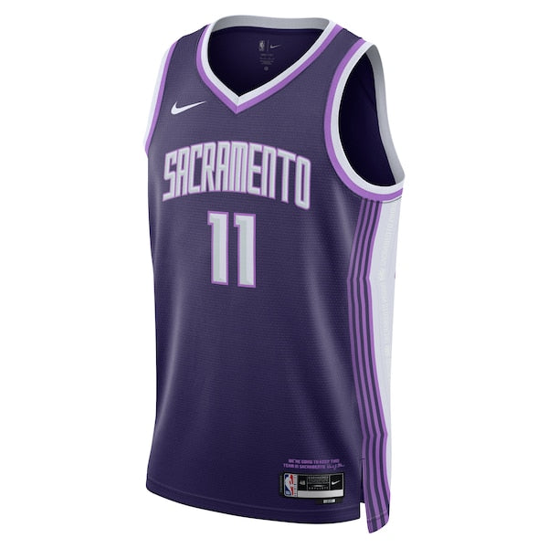 Domantas Sabonis Sacramento Kings Nike Unisex 2025/26 Swingman Jersey - Purple - City Edition - Image 2