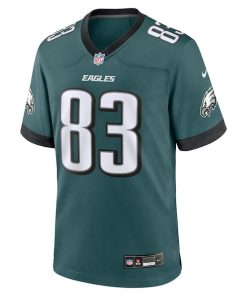 Alternative view of Kylen Granson Philadelphia Eagles Nike Team Game Jersey - Midnight Green