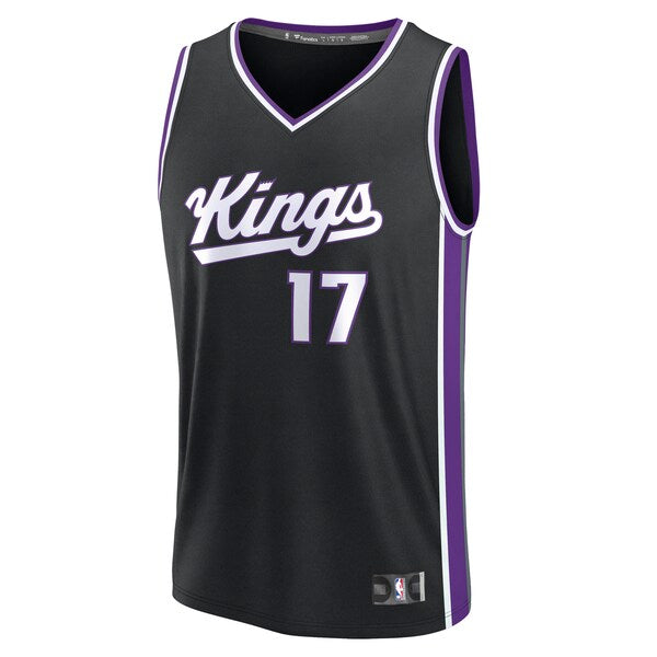 Jonas Valan?i¨±nas Sacramento Kings Fast Break Replica Jersey - Black - Icon Edition - Image 2