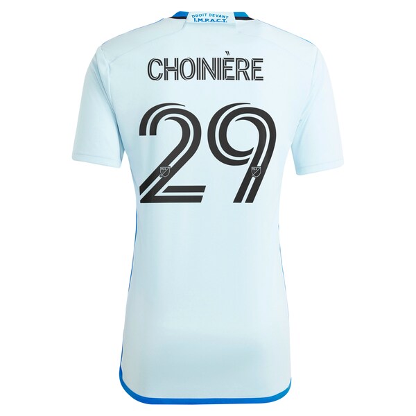 Mathieu Choini¨¨re CF Montreal adidas 2024 La Main Replica Player Jersey?¨C Light Blue - Image 3